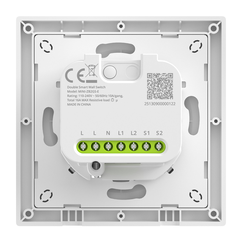 Sonoff Orb-ZBW2 Zigbee Doppelter Intelligenter Wandschalter MINI-ZB2GS-E