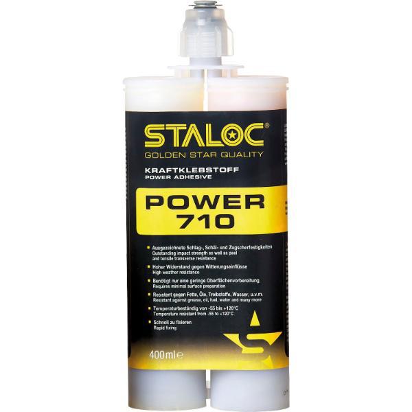 STALOC 2K Klebstoff Power 710 400ml milchig weiß + Mischer