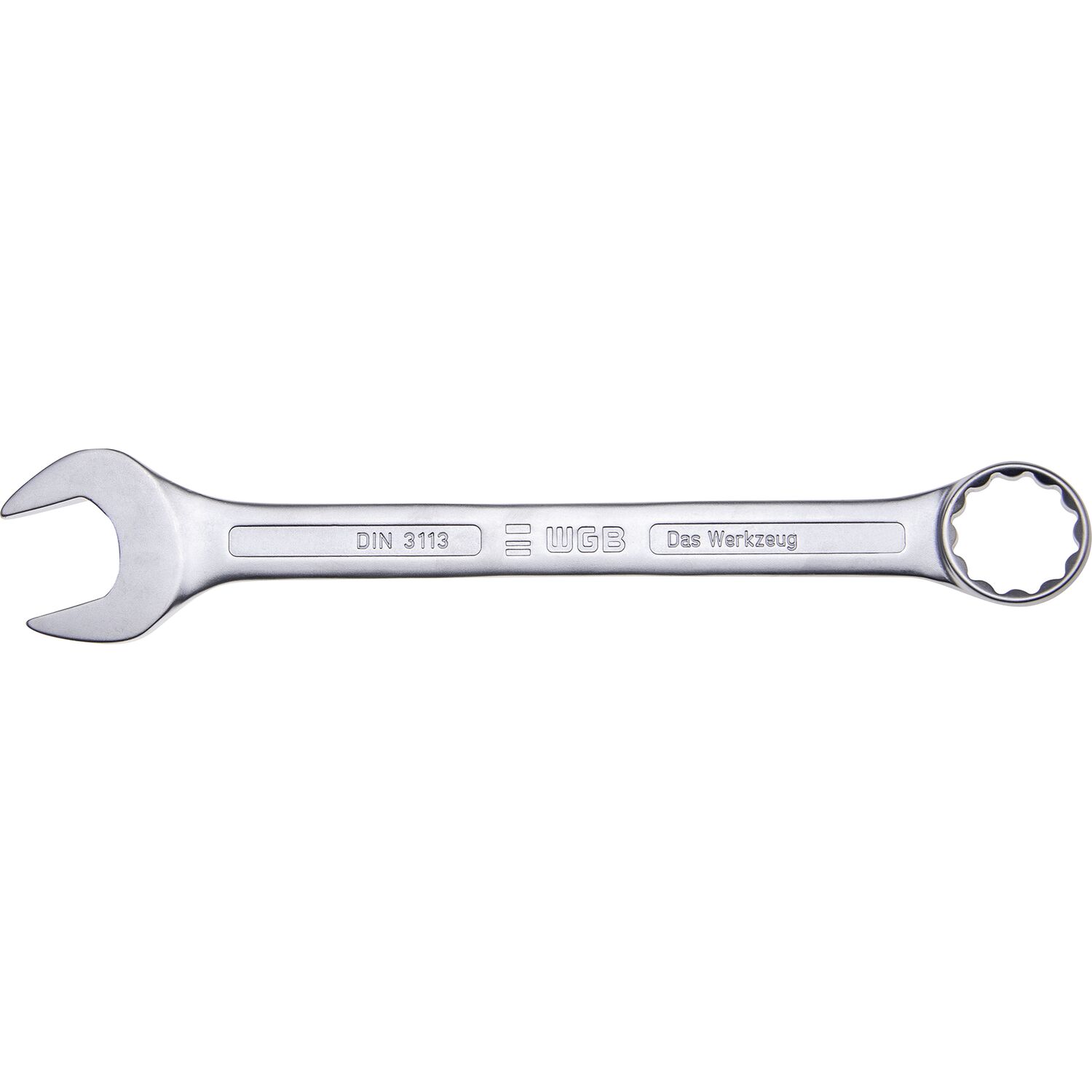 WGB Ringmaulschlüssel DIN3113A 30 mm Ringseite 15º gekröpft