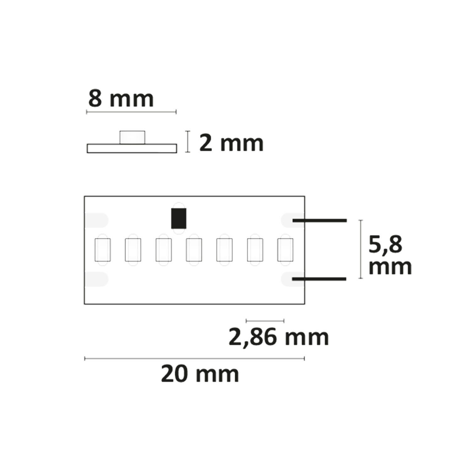 ISOLED LED CRI930 Linear8 Flexband 24V DC 22W IP20 3000K 5m Rolle 350 LED/m