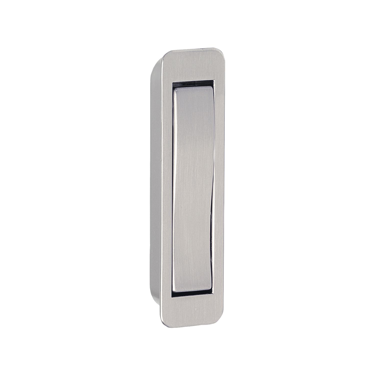 Klapphaken Votan zum Einlassen - 1 Haken, Höhe 80 mm, ZN Edelstahl Effekt