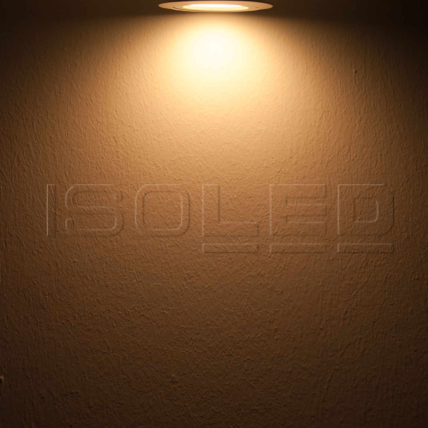 ISOLED LED Einbaustrahler weiß 8W SMD 120° rund warmweiß dimmbar