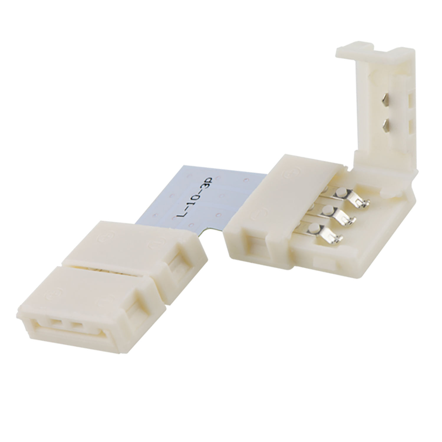ISOLED Clip-Eck-Verbinder (max. 5A) C1-310 für 3-pol. IP20 Flexstripes mit Breite 10mm Pitch >12mm ISOLED Clip-Eck-Verbinder (max. 5A) C1-310 für 3-pol. IP20 Flexstripes mit Breite 10mm Pitch >12mm