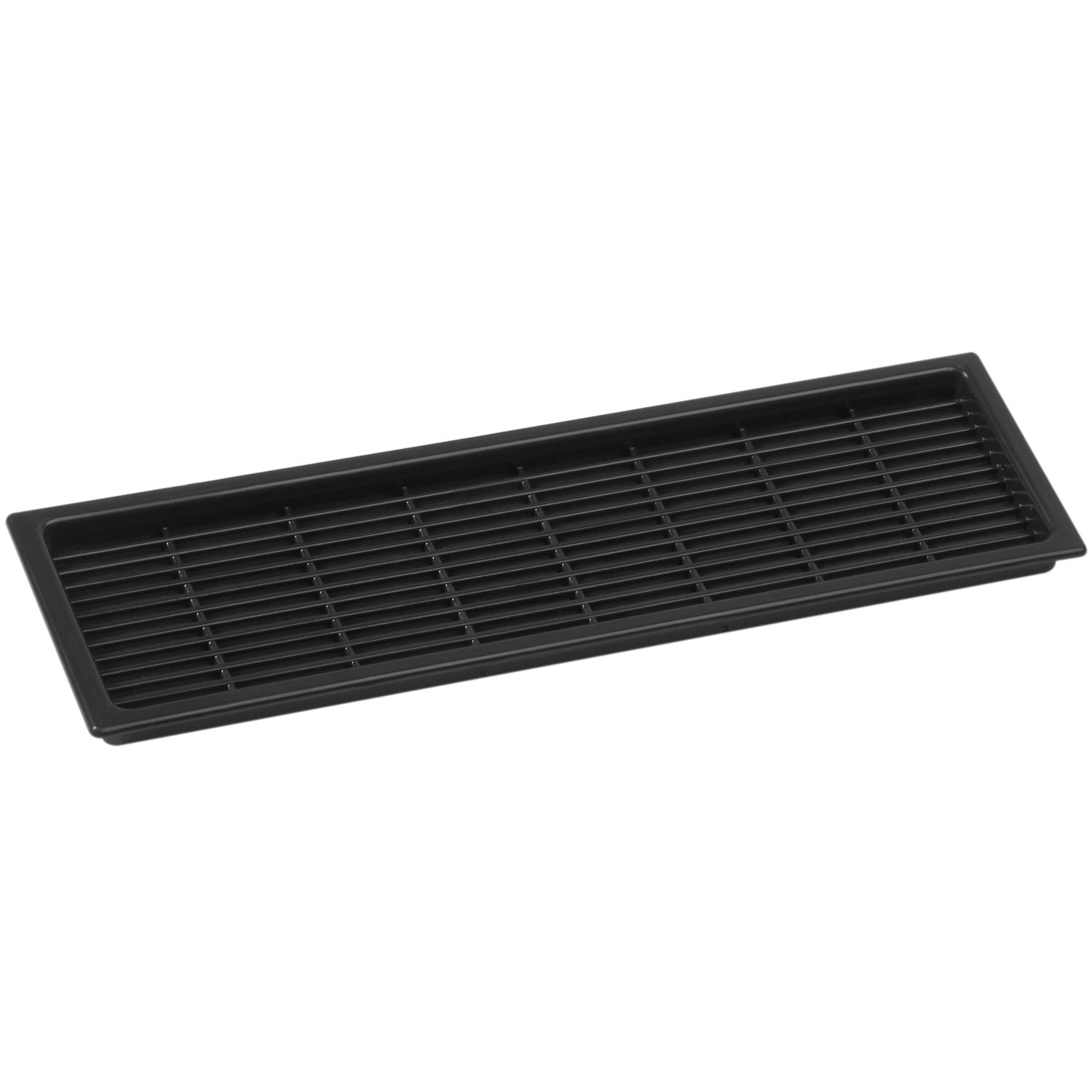 Lüftungsgitter 227 x 123 mm Kunststoff Schwarz