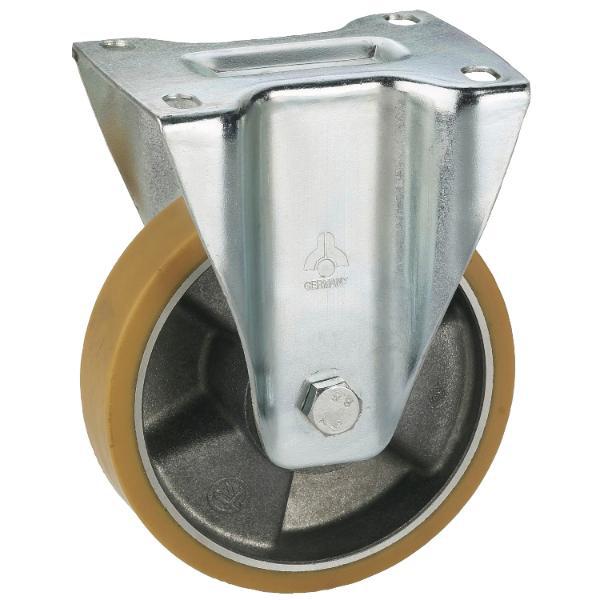 Dörner + Helmer Bockrolle Polyurethan Alufelge 125 mm 220 kg