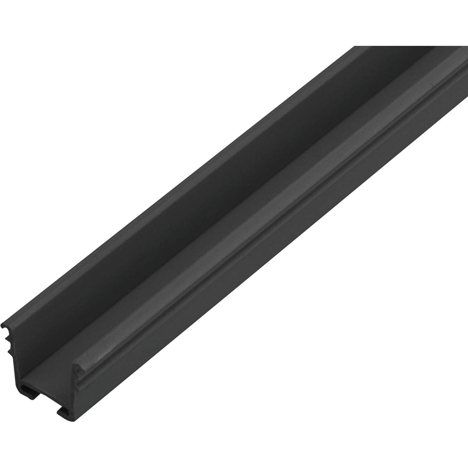 REHAU Laufschiene, L x B x H: 2500 x 13 x 12, Kunststoff schwarz