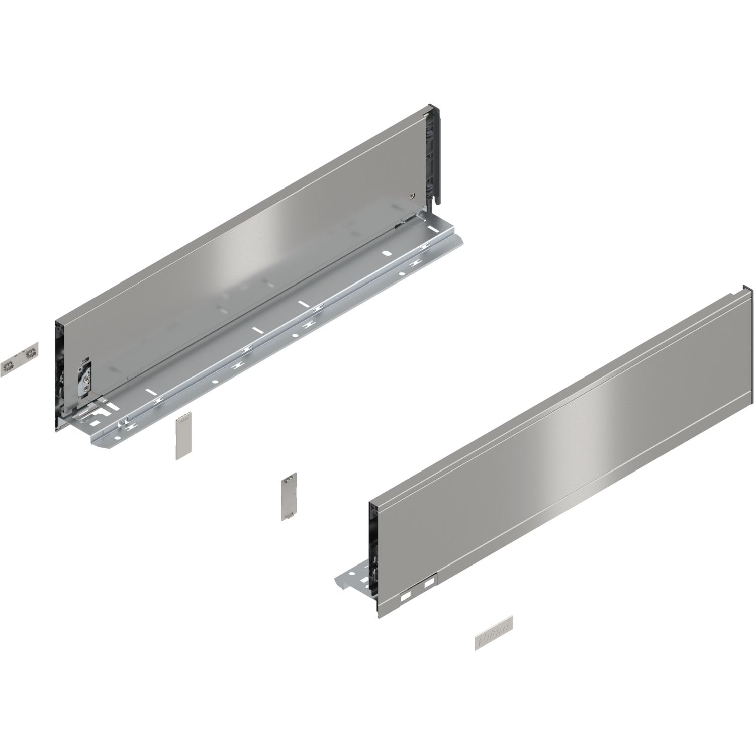 blum LEGRABOX pure SET Höhe K, BLUMOTION S, 40kg, NL 500, INOX