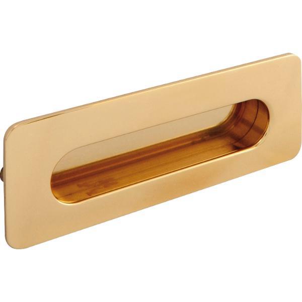 Porro Muschelgriff Taranis Breite 110mm Einlassmaß 103x30mm Messing poliert