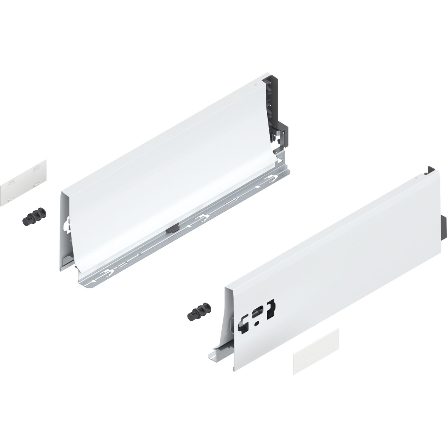 blum TANDEMBOX antaro Zarge Höhe K, NL 350, Stahl Seidenweiß ()