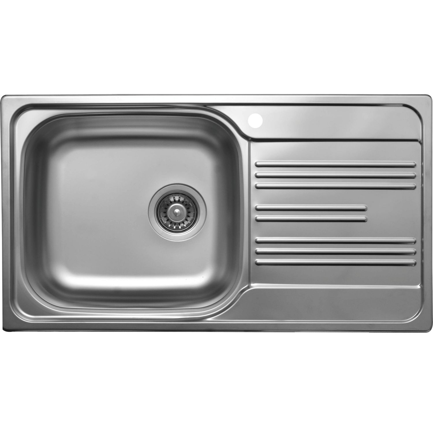solido Einbauspüle EC 198, 780 x 435 mm Tropfteil links, Edelstahl