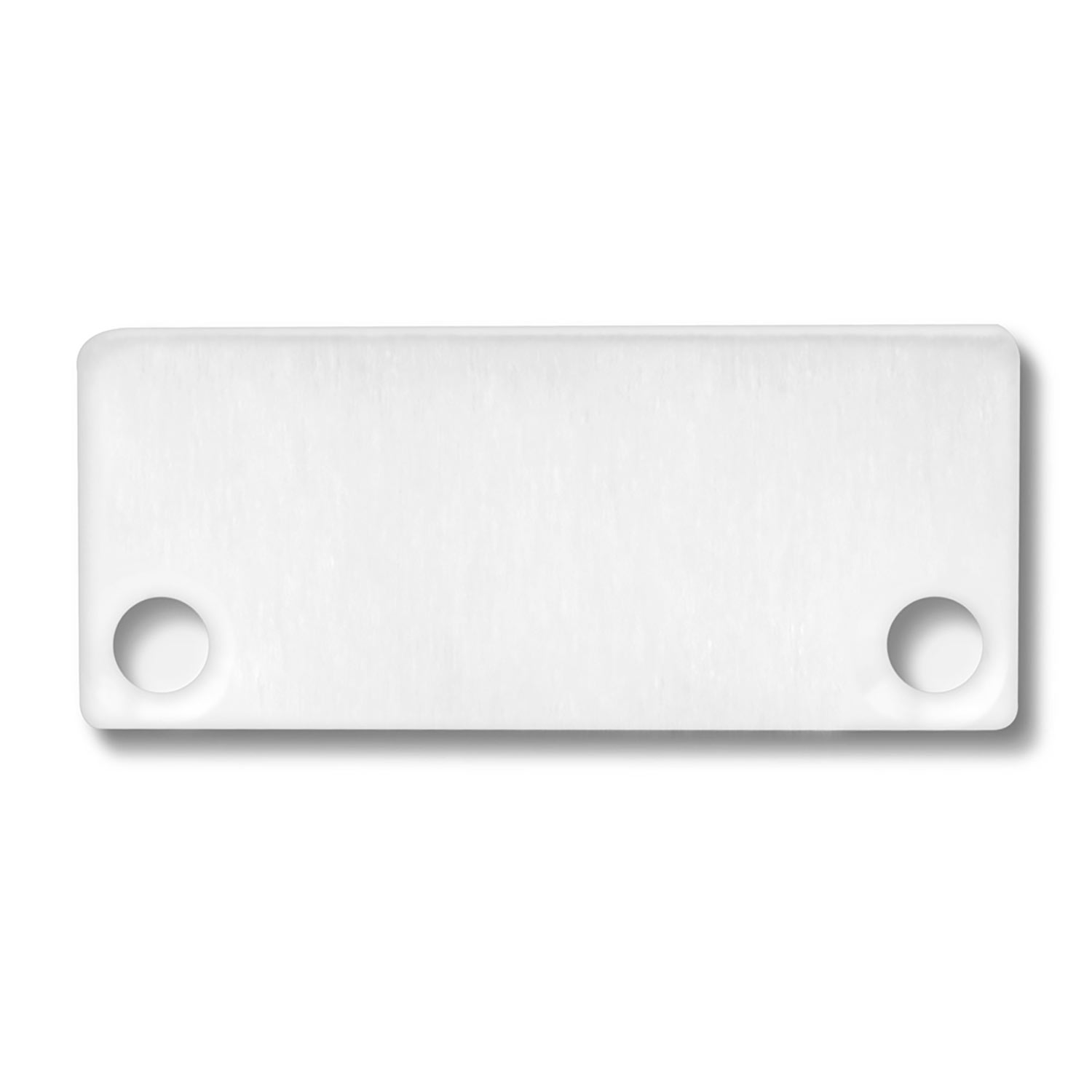 ISOLED Endkappe EC43 Alu weiß RAL 9010 für SURF/DIVE24 FLAT mit COVER10 2 STK inkl. Schrauben