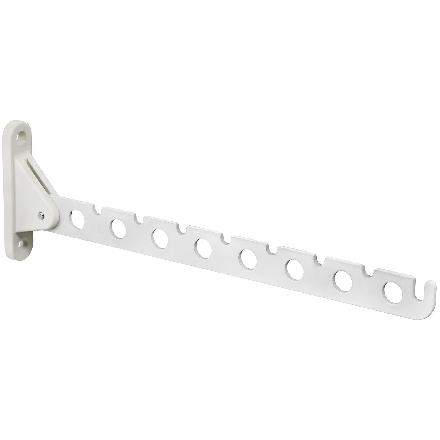 Kleiderlüfter Janiu klappbar, für 8 Bügel, Tiefe 310 mm, Stahl weiß
