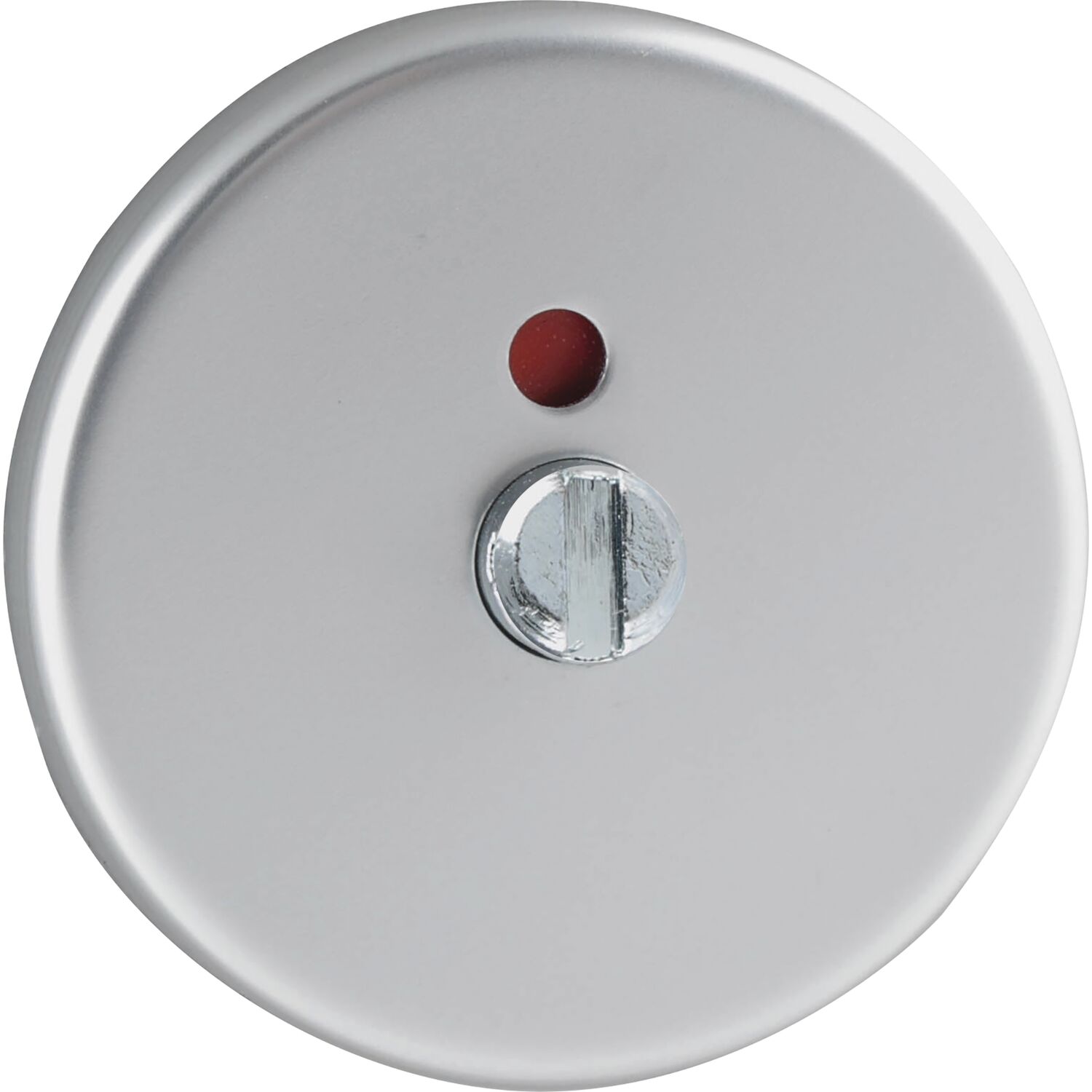Grundmann WC-Rosette außen WG D70, ø 50 mm, mit Anschraubträger "T", silber eloxiert