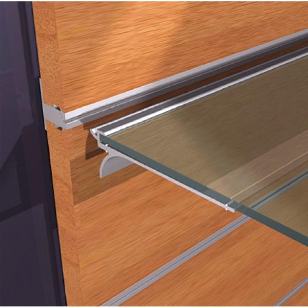 ALU-STYLE Wall Sys Glastablarträger Aluminium