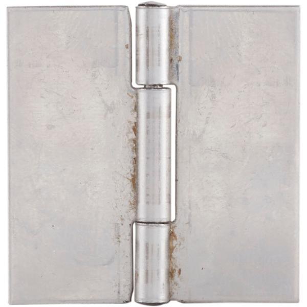 ninka Anschweißscharnier mit festem Stift, 40 x 40 x 1mm, Rollen ø 4,7 mm, Edelstahl