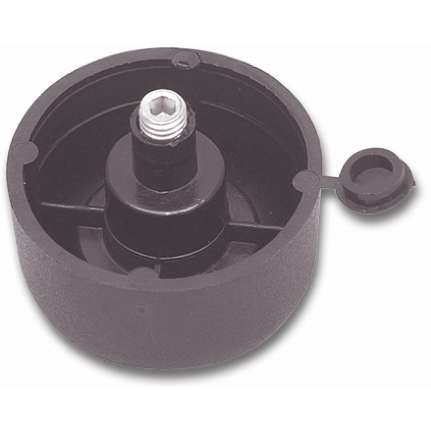 Möbelgleiter Inbus verstellbar ø 50 mm, Höhe 44 mm, Kunststoff schwarz