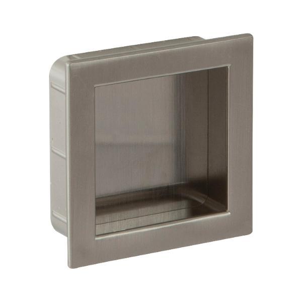SIRO Muschelgriff Ladra Breite 56mm Einlassmaß 50x50mm zink Edelstahl Effekt
