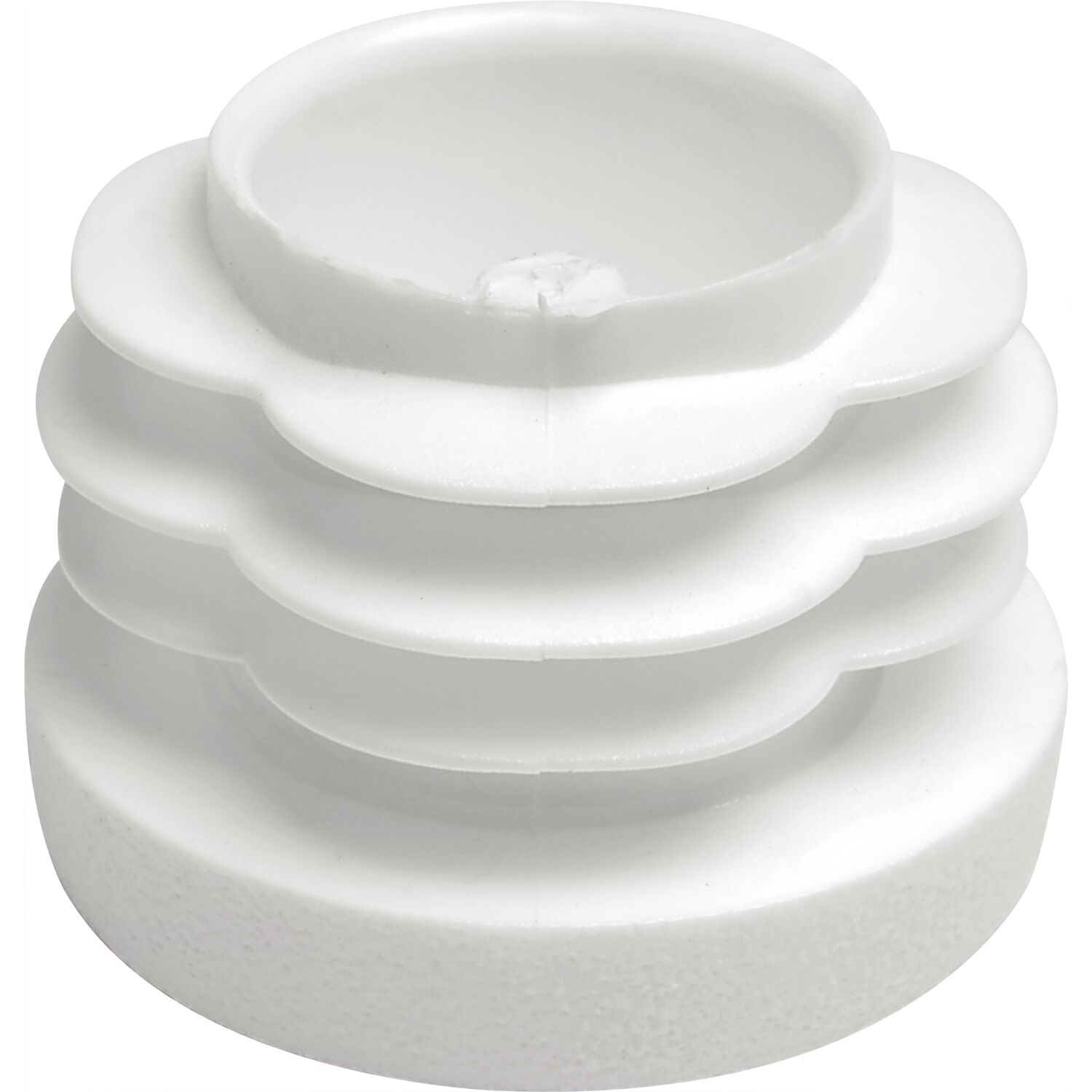 Lamellenstopfen ø 30mm Wandstärke 0,8 - 2,5 mm weiß