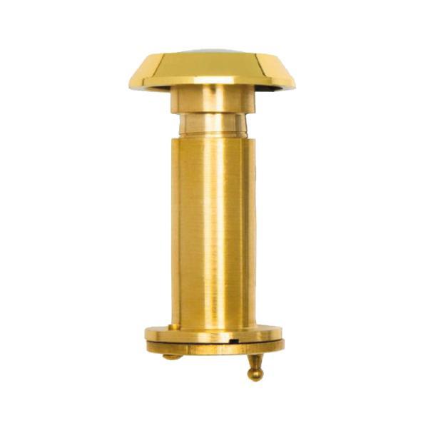 SOLIDO Türgucker ø 14, Linse 200°, TS 50-80 mm, Messing, branddschutztauglich