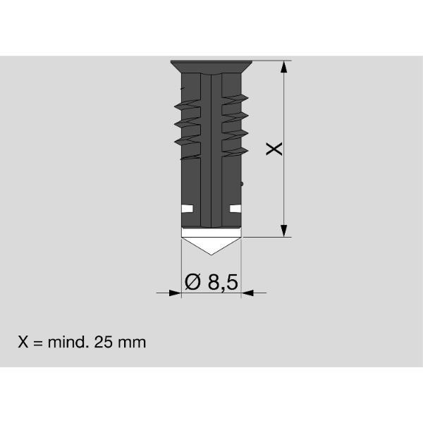 Maco #465323 MACO-TRONIC Magnet einschraubbar in Zink Gehäuse, silber (465323)