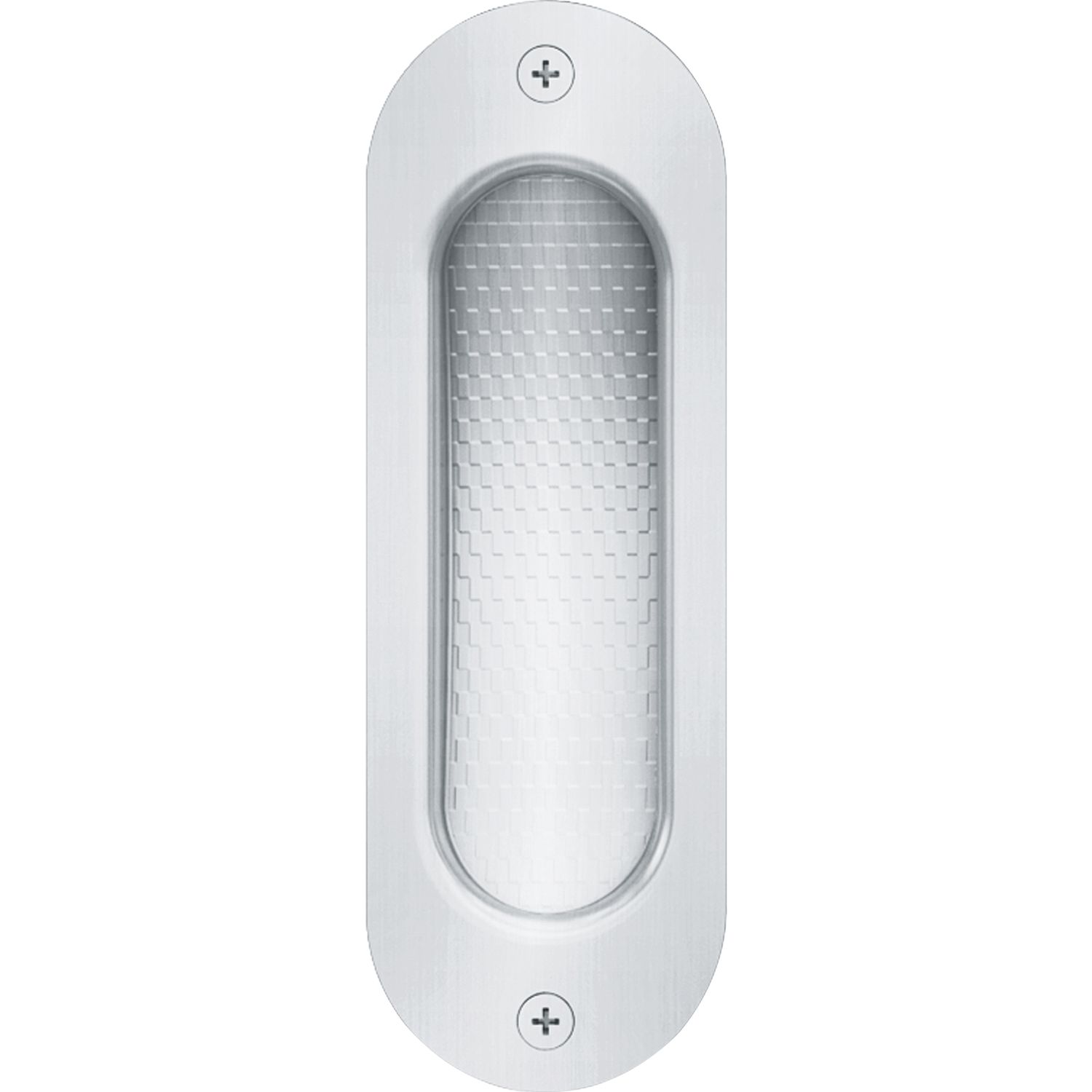 FSB Schiebetürmuschel FSB 4212 oval,40x120 mm,ungelocht,Edelstahl feinmatt