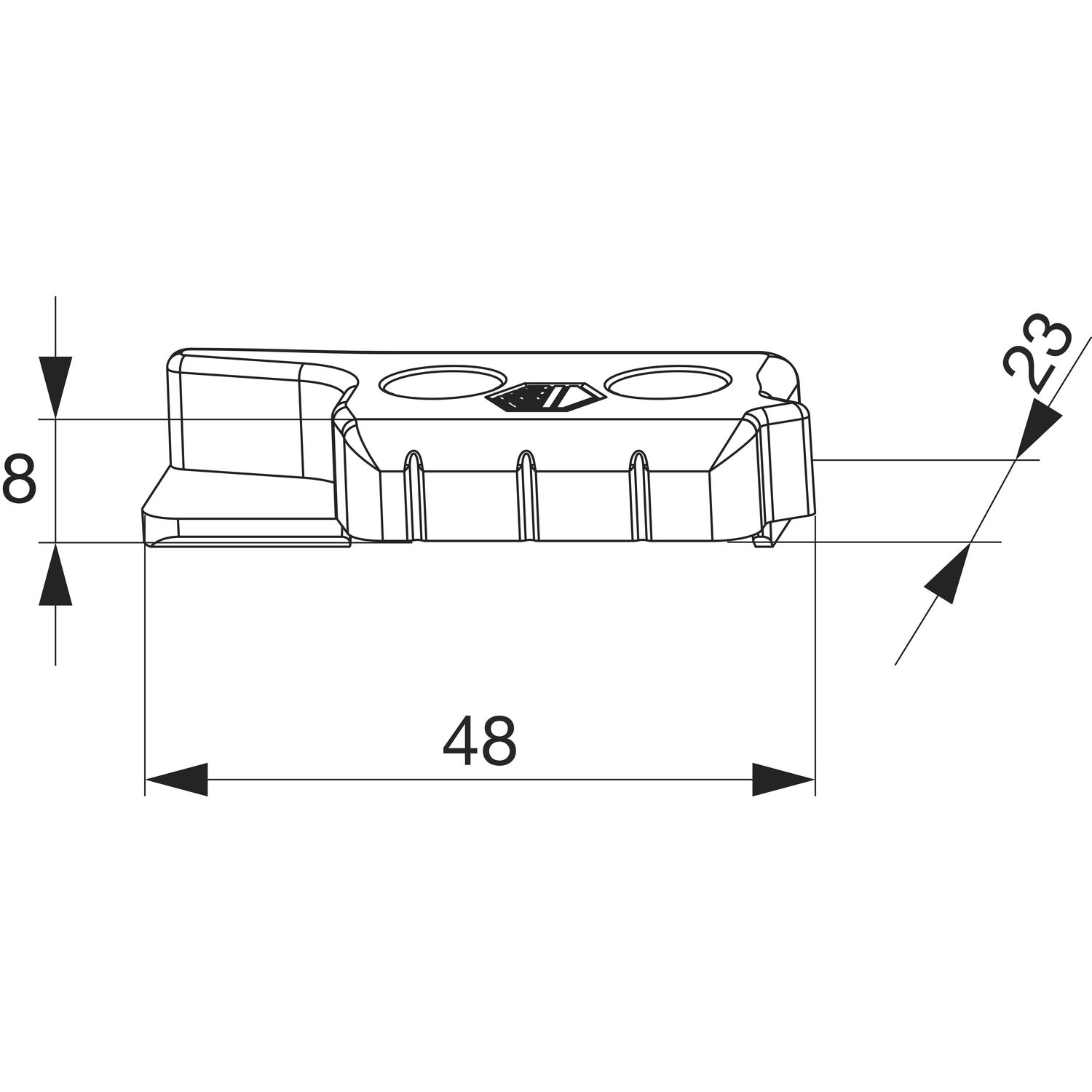 Maco #362179 MACO MM Hebeteil PVC 12/20-13, TROCAL Innonova/System 88+,rechts, silber(362179)