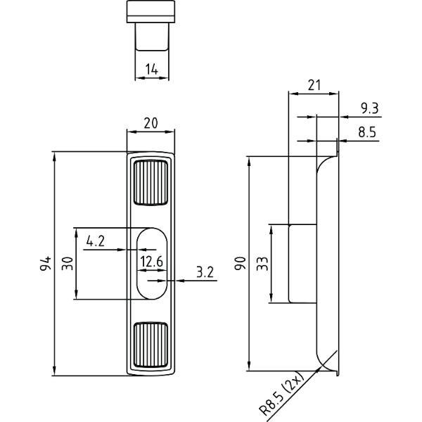 dormakaba Bolzenschließteile 134, BOR4DS (11648732)
