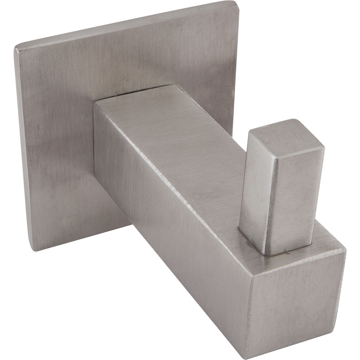 Technik Team Mantelhaken Tikal mit Platte 40x40mm Höhe 44mm T 55mm Edelstahl gebürstet