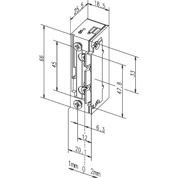 effeff Türöffner 138.53 ProFix2 24V DC ohne Schließblech