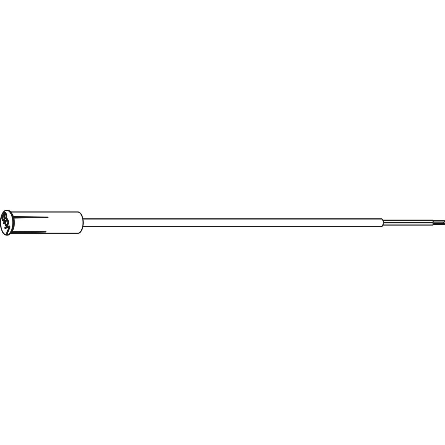 Roto ROTO E-Tec Control Magnetischer Verschluss Sensor VdS B rund Kabel 10 m weiß