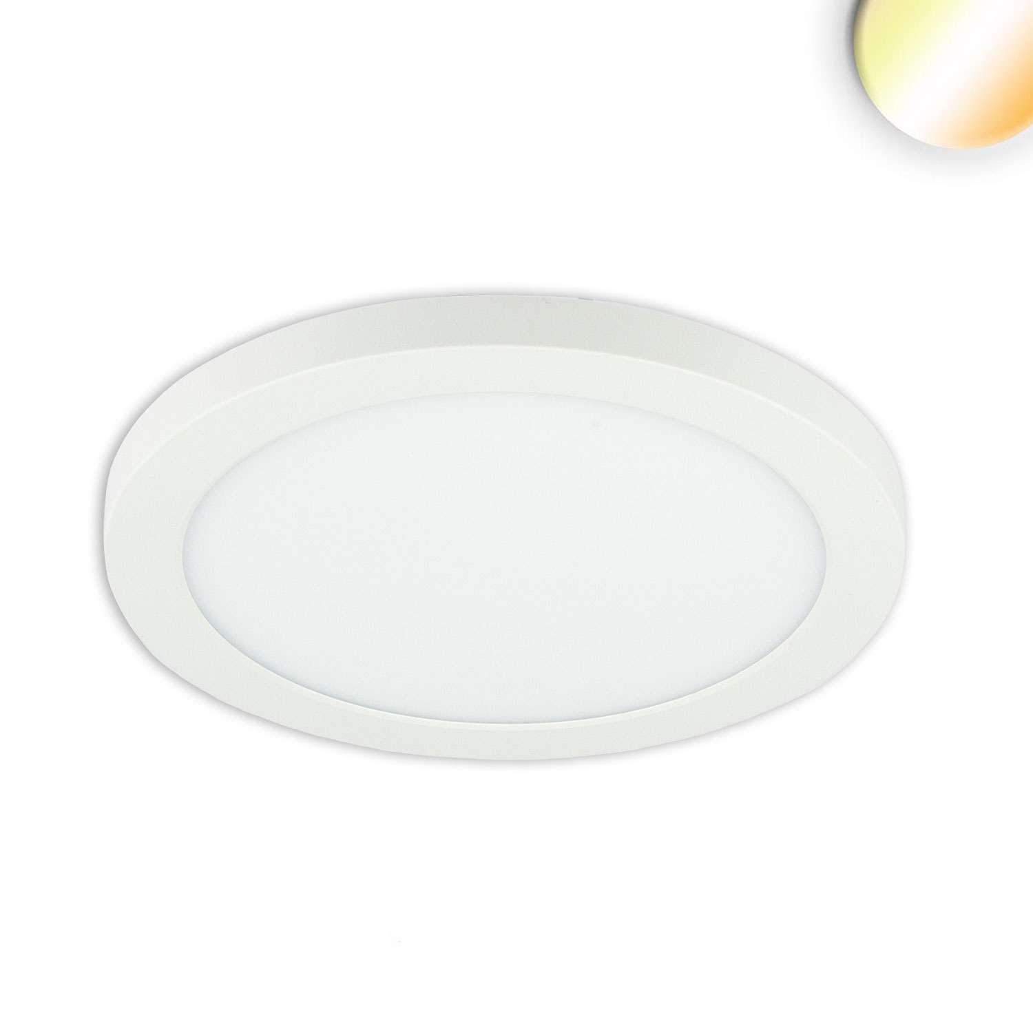 ISOLED LED Aufbau/Einbauleuchte Slim Flex 6W weiß ColorSwitch 3000|3500|4000K