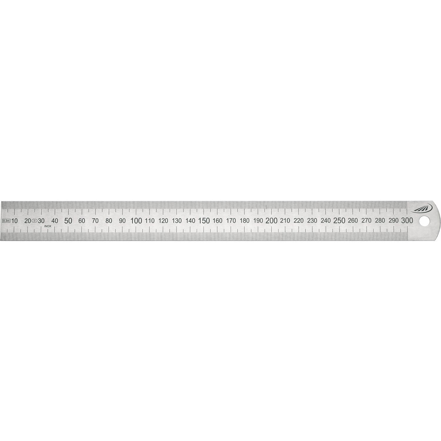HELIOS-PREISSER Stahlmaßstab biegsam 300x30x1,0 mm EG-Prüfzeichen Genauigkeit II