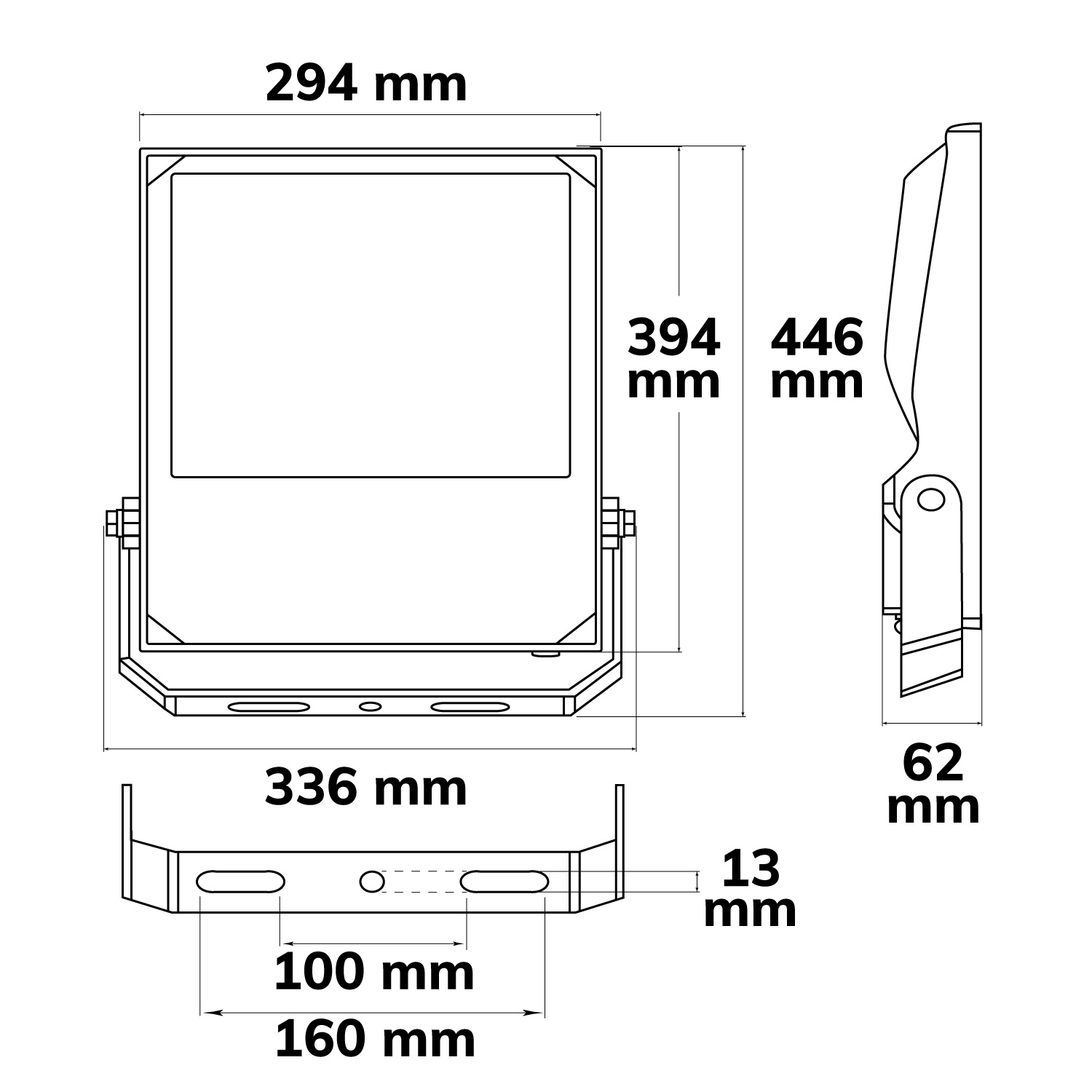 ISOLED LED Fluter HEQ 240W 110° 5700K IP66