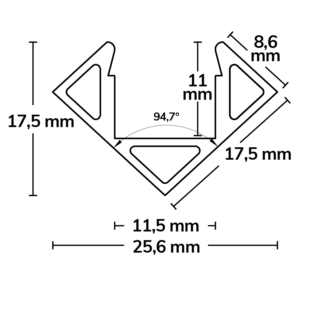 ISOLED LED Eckprofil CORNER11 Aluminium eloxiert 200cm