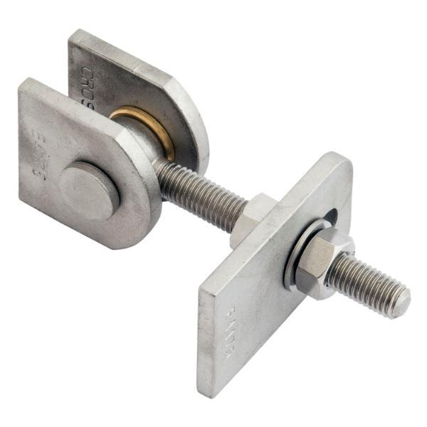 croso Anschweißtorband verstellbar, Länge 120 mm, Stahl blank/ verzinkt