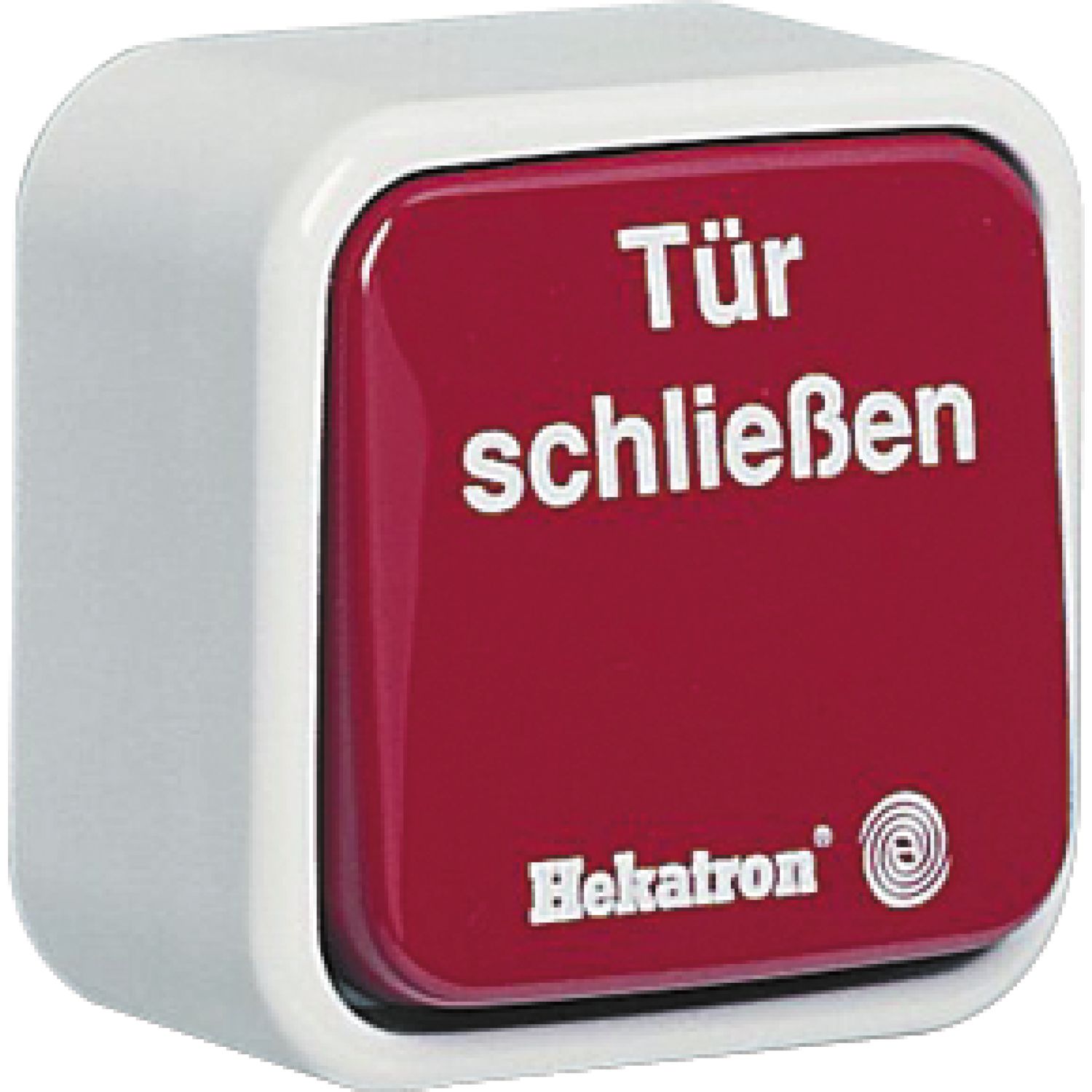Drucktaster HAT 02, Auf-oder Unterputzmontage, Kunststoff weiß