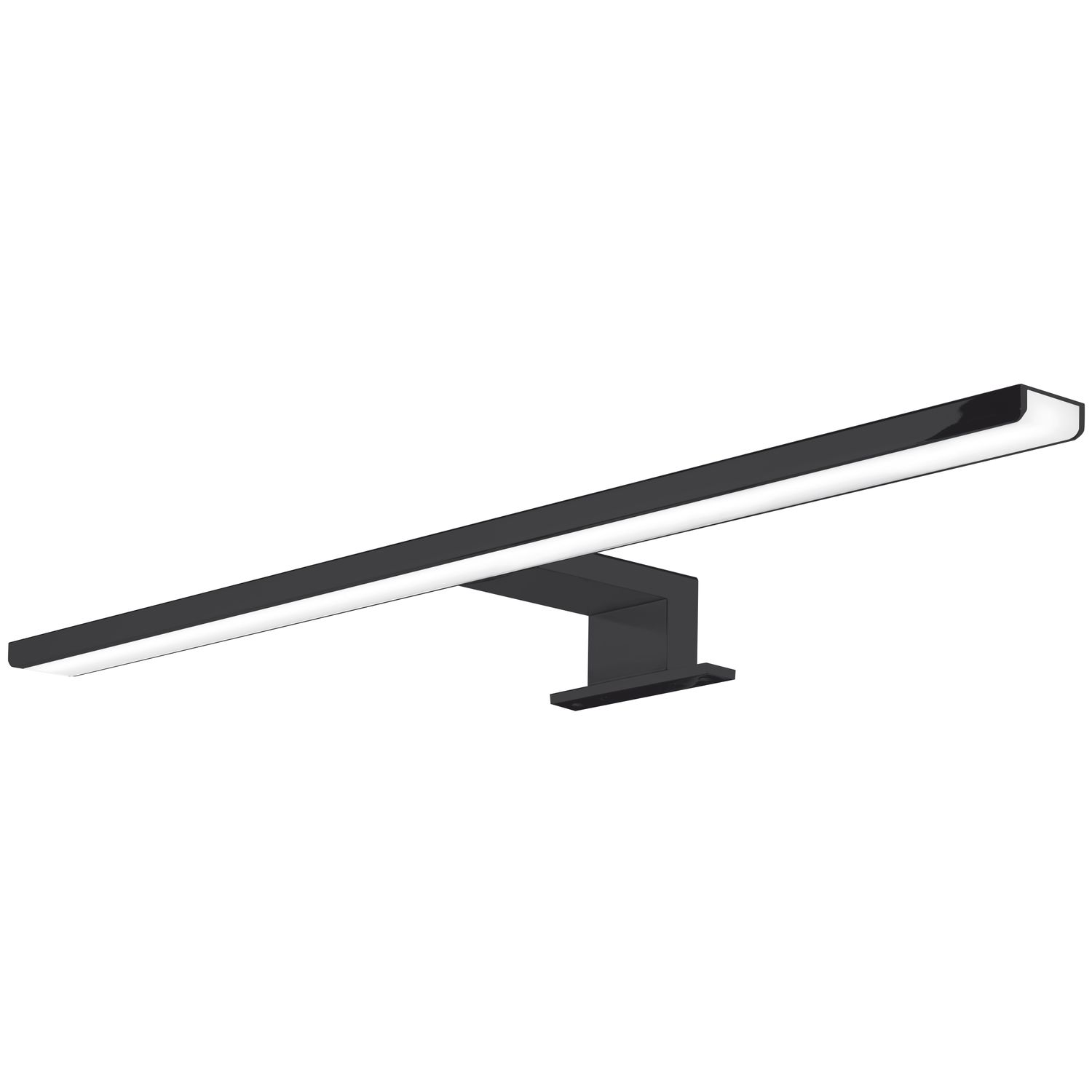 Spiegelleuchte Aalto 500mm 8W 4000 K neutralweiß schwarz matt 230 V Spiegelleuchte Aalto 500mm 8W 3000 K warmweiß schwarz matt 230 V