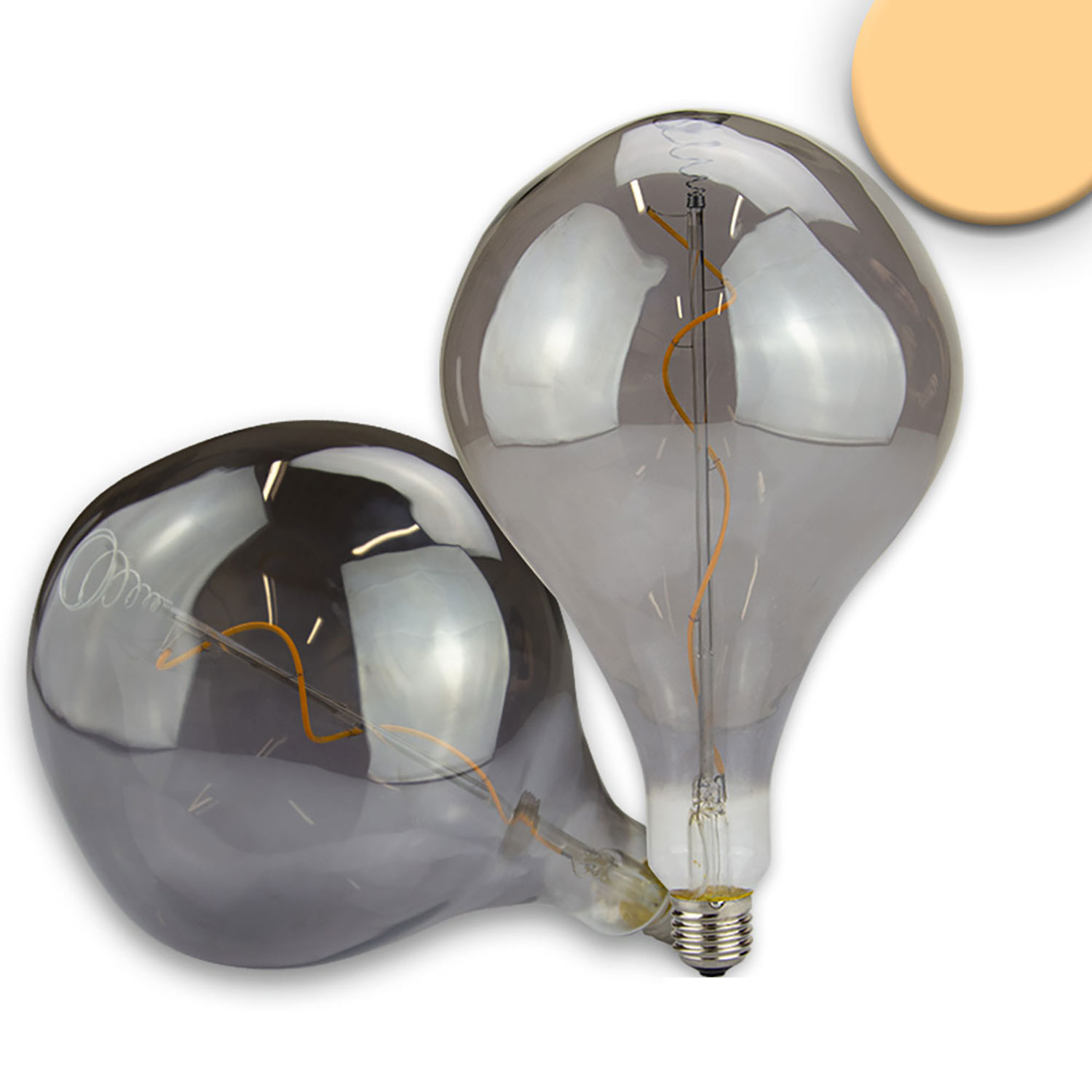 ISOLED E27 Vintage Line LED Dekobirne 165 4W ultrawarmweiß Glas smoky dimmbar ISOLED E27 Vintage Line LED Dekobirne 165 4W ultrawarmweiß Glas smoky dimmbar