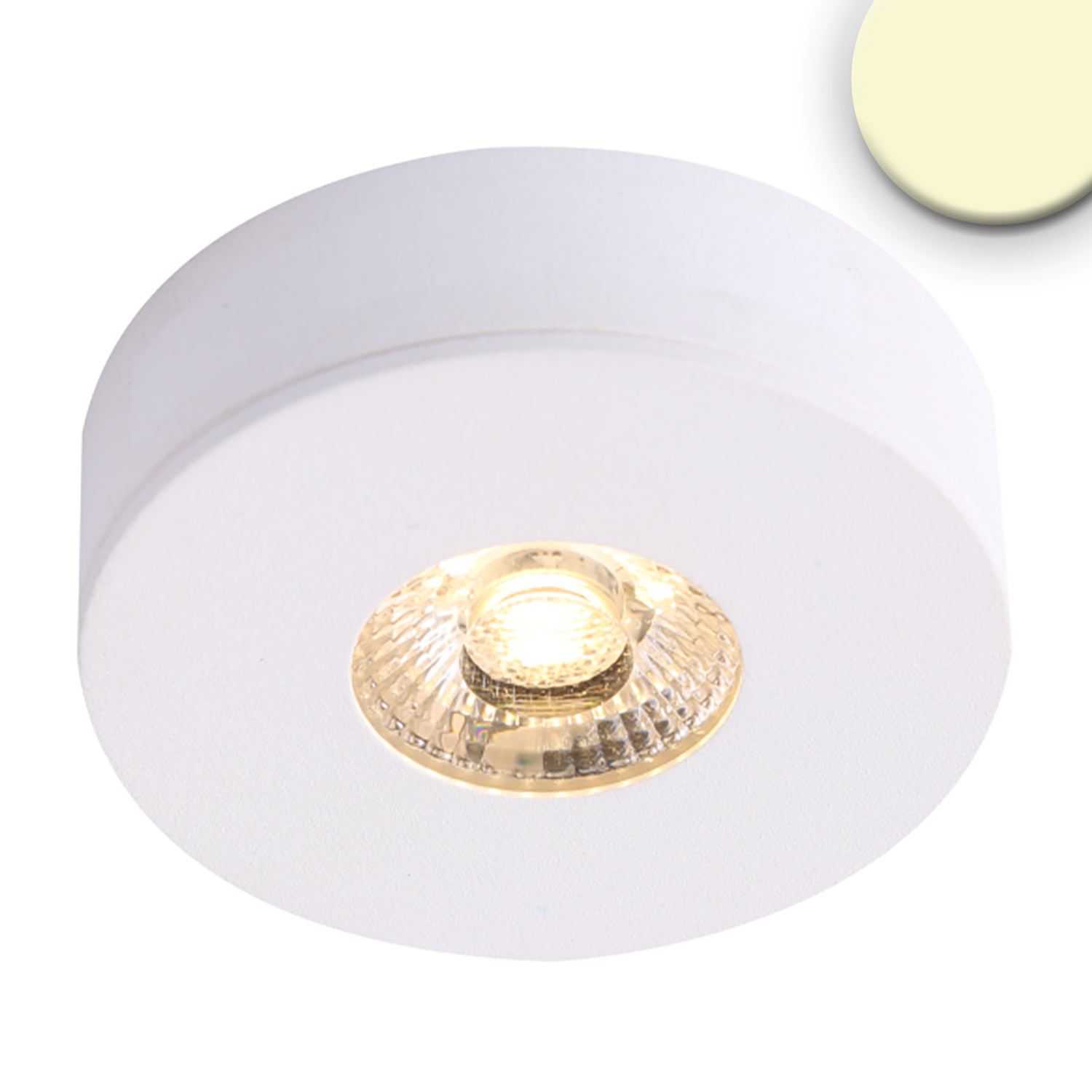 ISOLED LED Ein- und Unterbauleuchte MiniAMP weiß 3W 24V DC warmweiß dimmbar