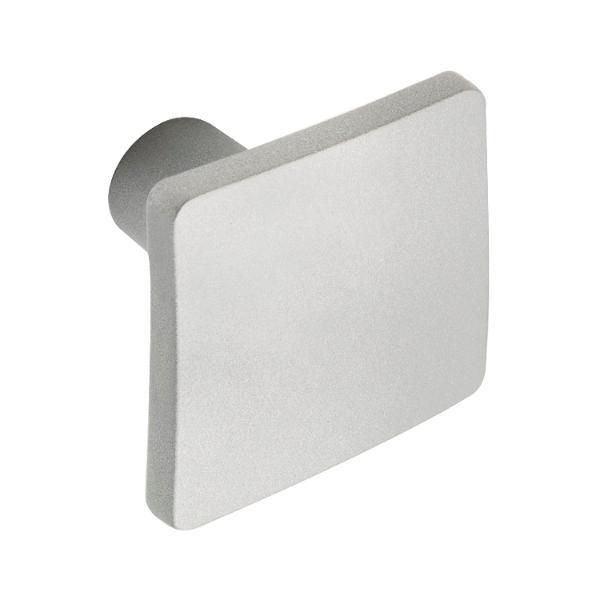 ESTAMP Knopf Lugus Breite 32 mm, Tiefe 24 mm, ZN alufarbig