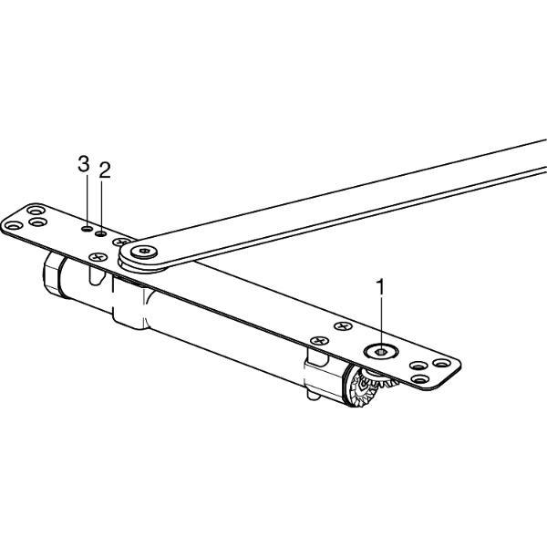 dormakaba Türschließer integriert ITS 96 2-4, Flügelb.-1100 mm, Standard