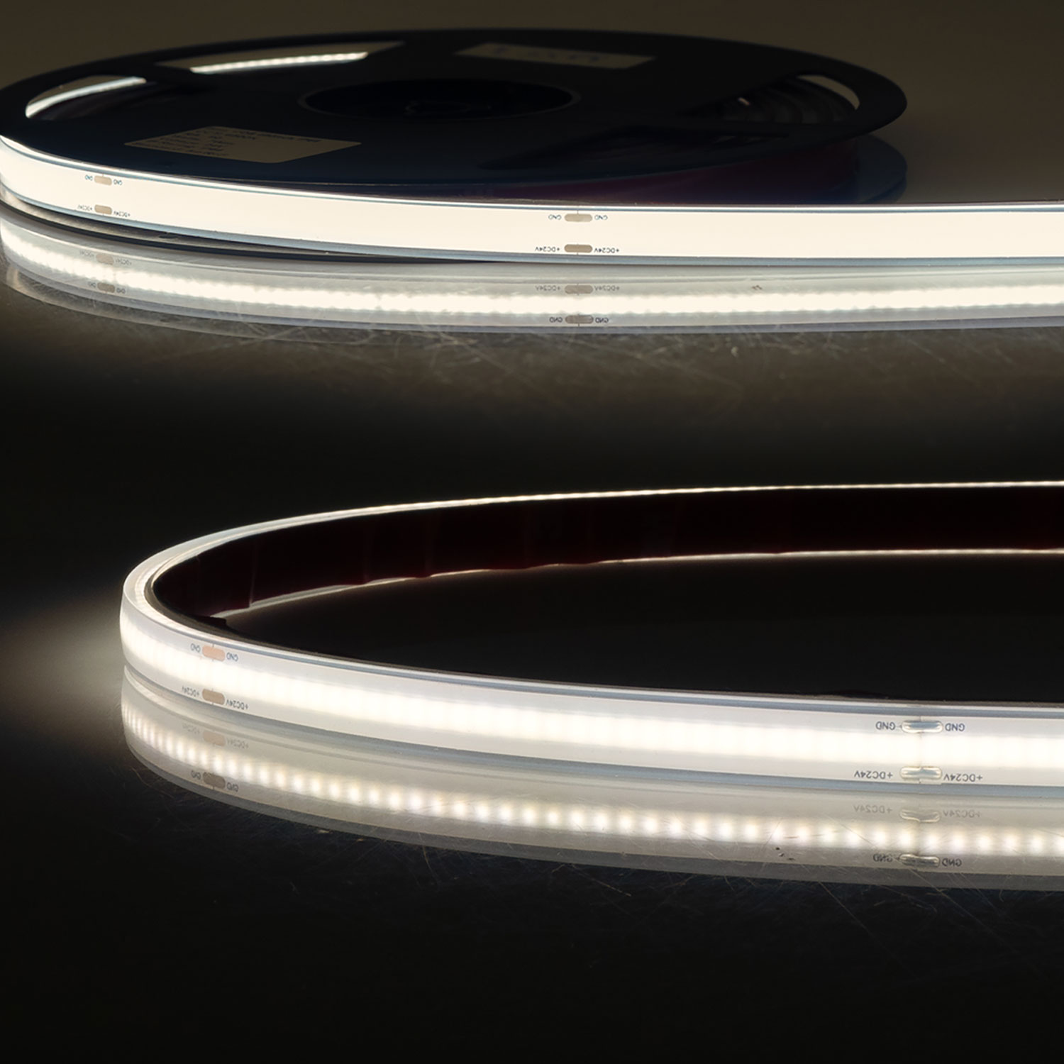 ISOLED LED AQUA COB940 Linear Flexband 24V DC 8W IP68 4000K 5m Rolle 480 LED/m ISOLED LED AQUA COB940 Linear Flexband 24V DC 8W IP68 4000K 5m Rolle 480 LED/m