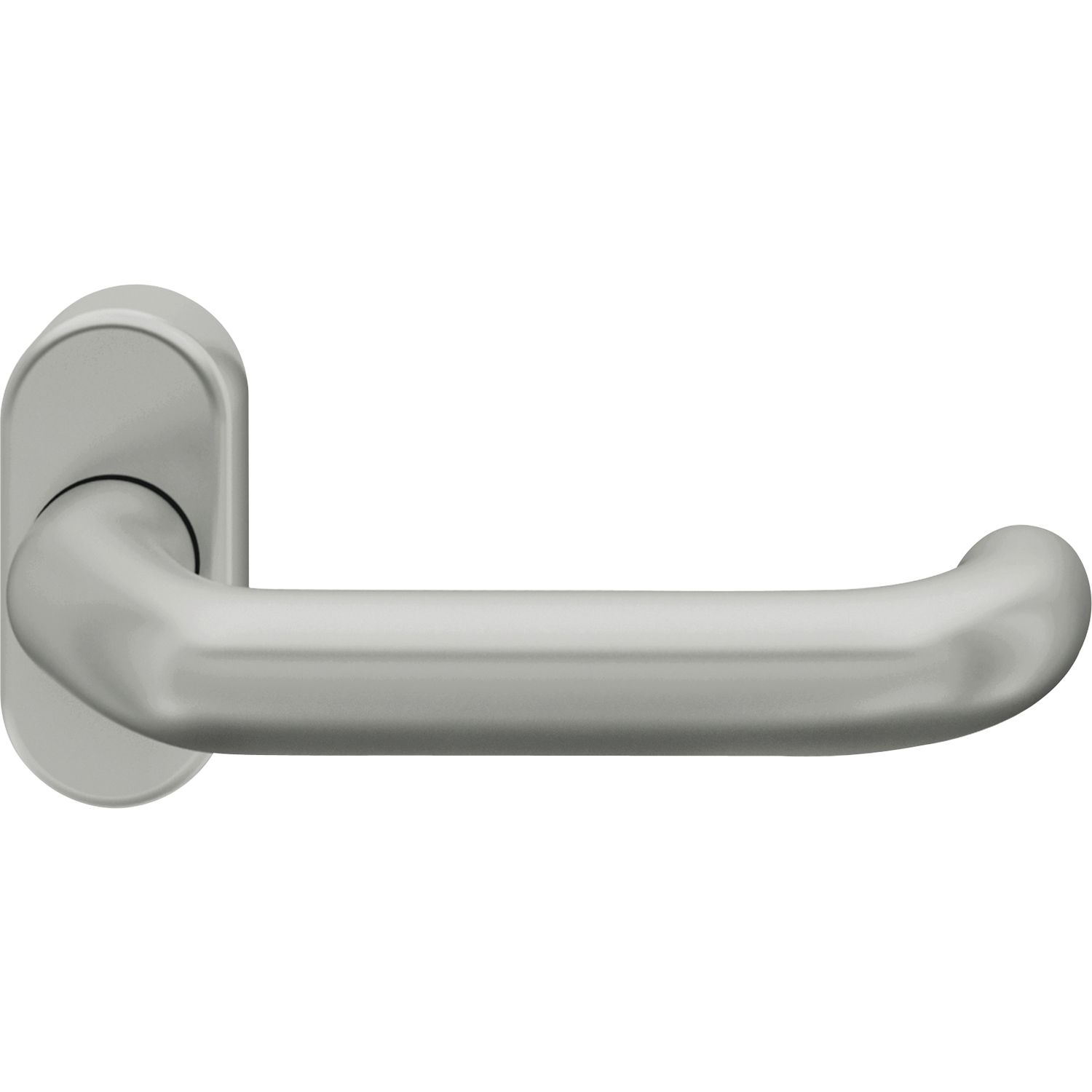 FSB FSB FH-Rahmentürdrücker 97 0625 Standflügel ovale Rosette Aluminium silber