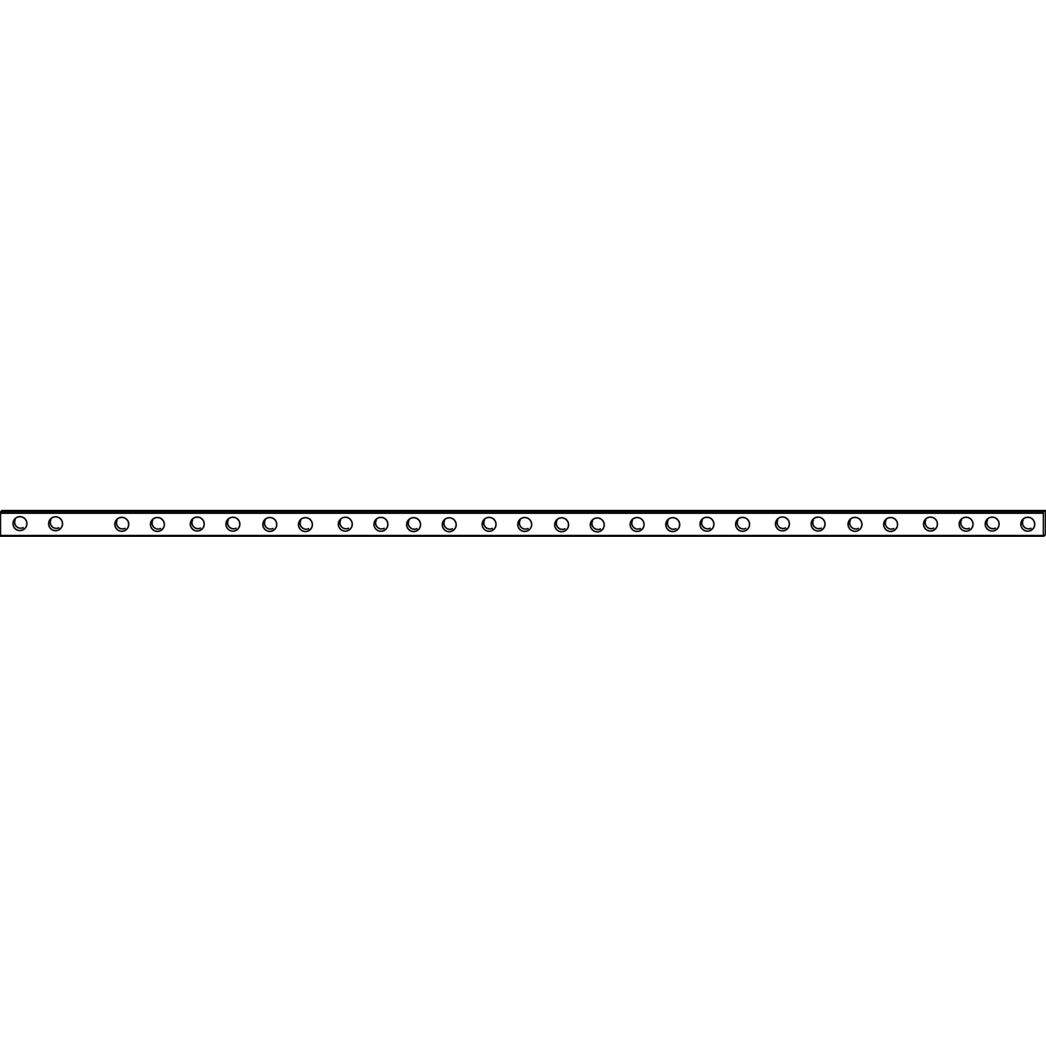 Maco #359640 HS Verbindungsstange flach, gelocht, L=1196 mm, Stahl verzinkt (359640)