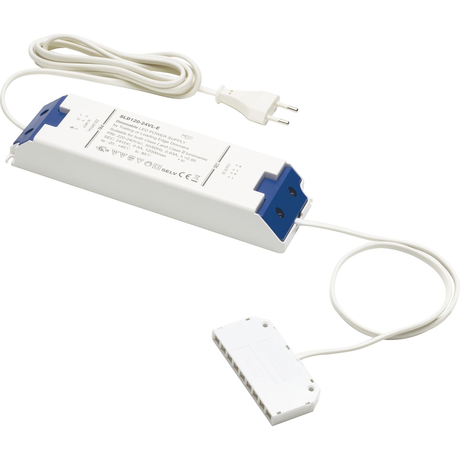 LED-Netzgerät SLD120, 24 V/DC, dimmbar, 9-fach Verteiler, Leistung 120 W