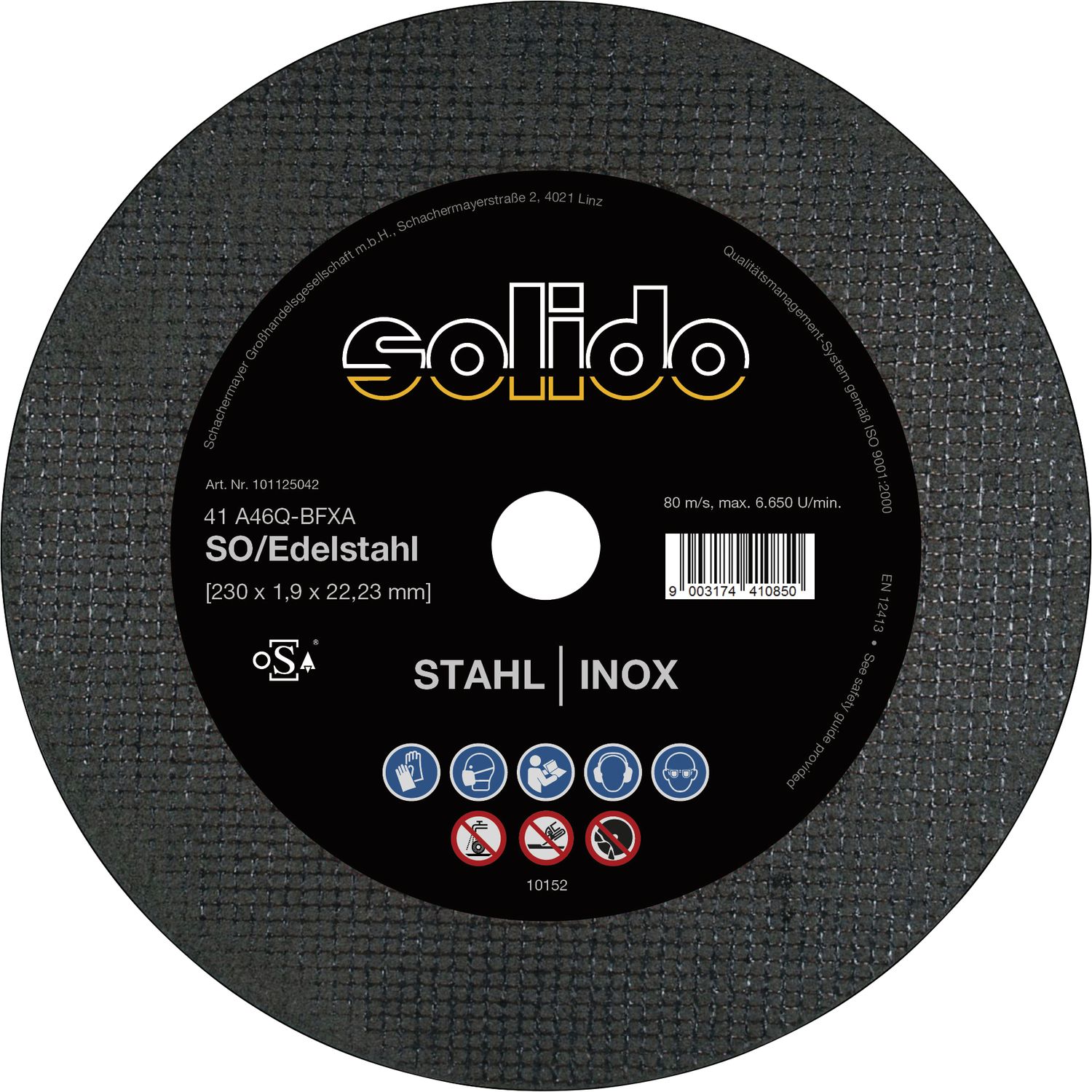 solido Trennscheibe gerade 115 x 1.0 mm 2in1 dünn