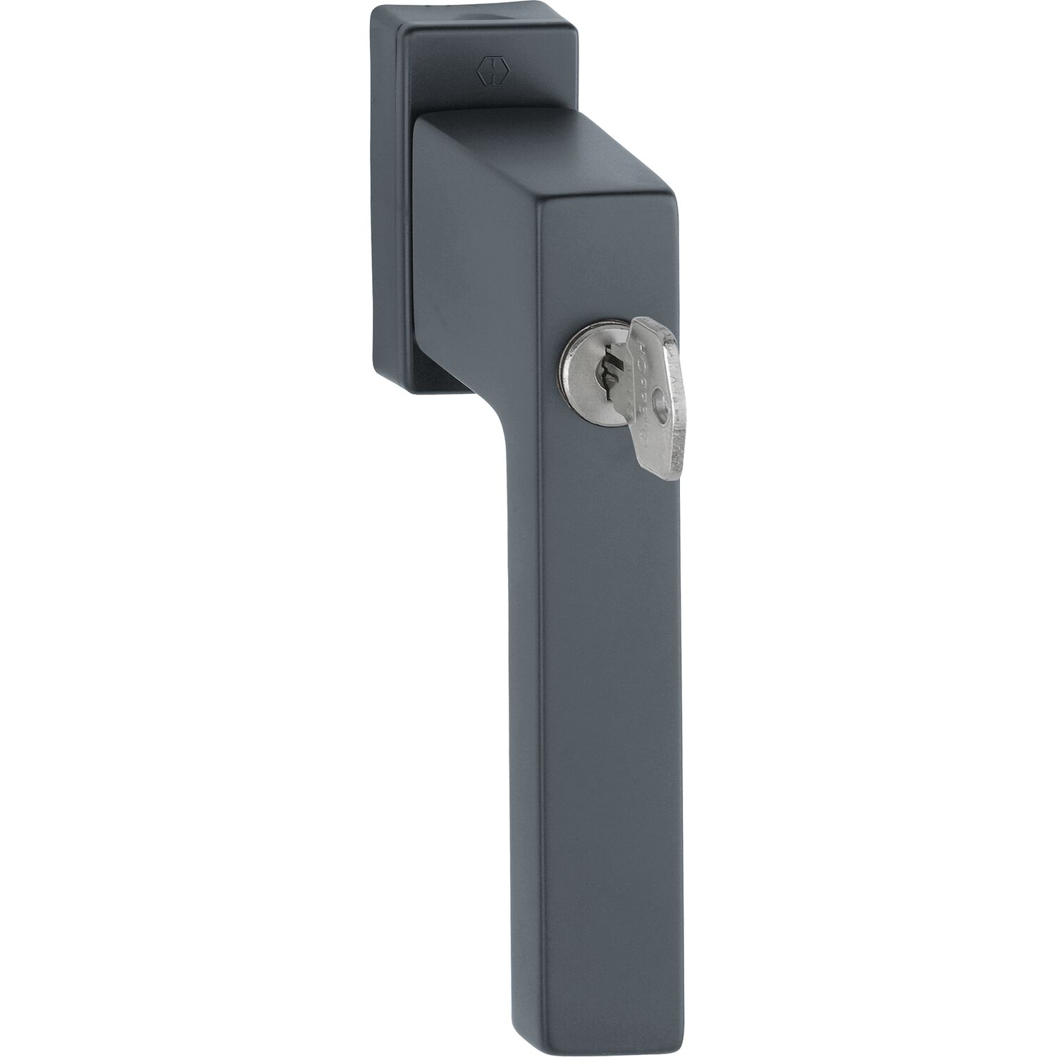 Hoppe Fenstergriff TOULON Sperrzylinder TBT Vierkant 7x37mm schwarz matt