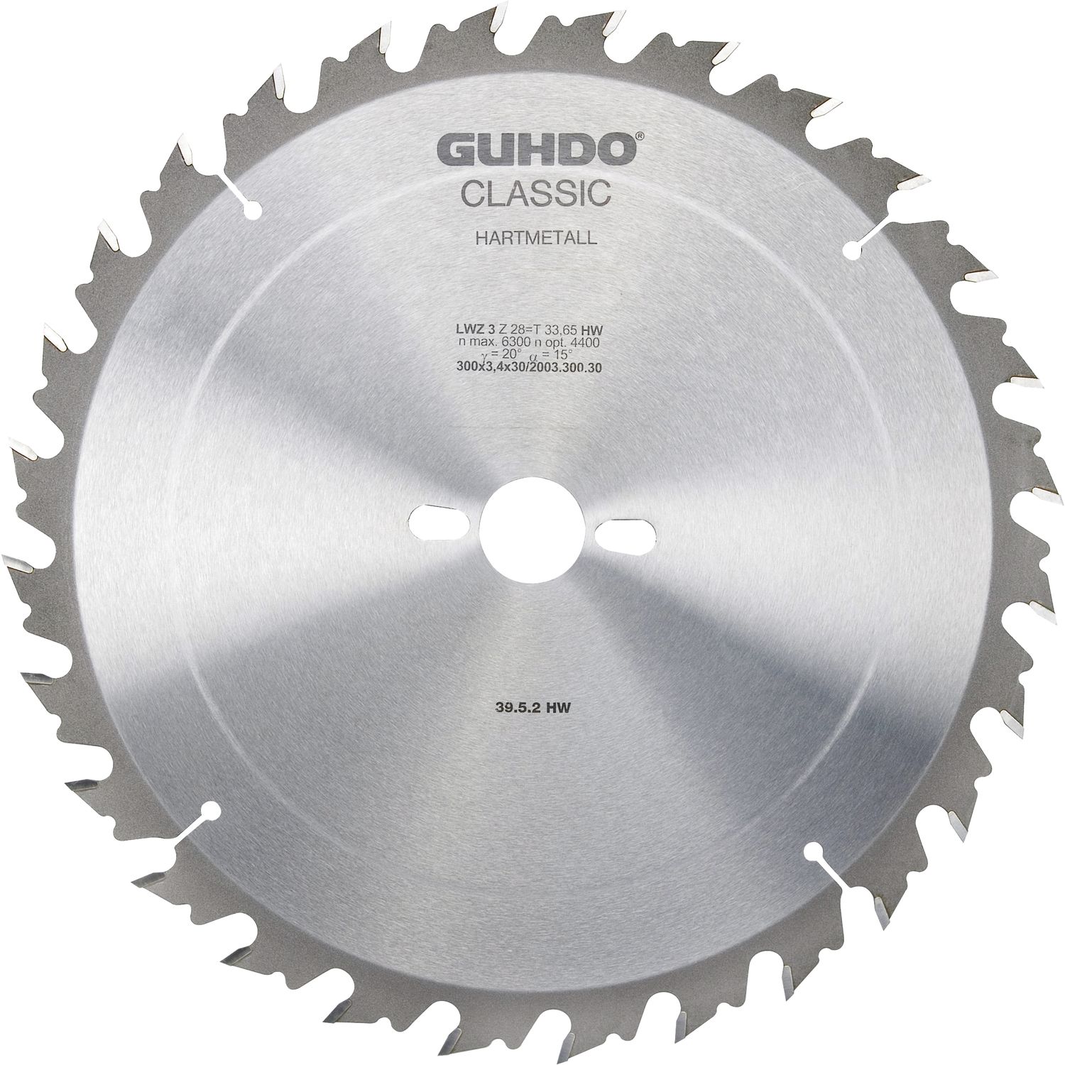 GUHDO HW-Zuschneid-Kreissägeblatt 450x4x30 mm Z40 WZ