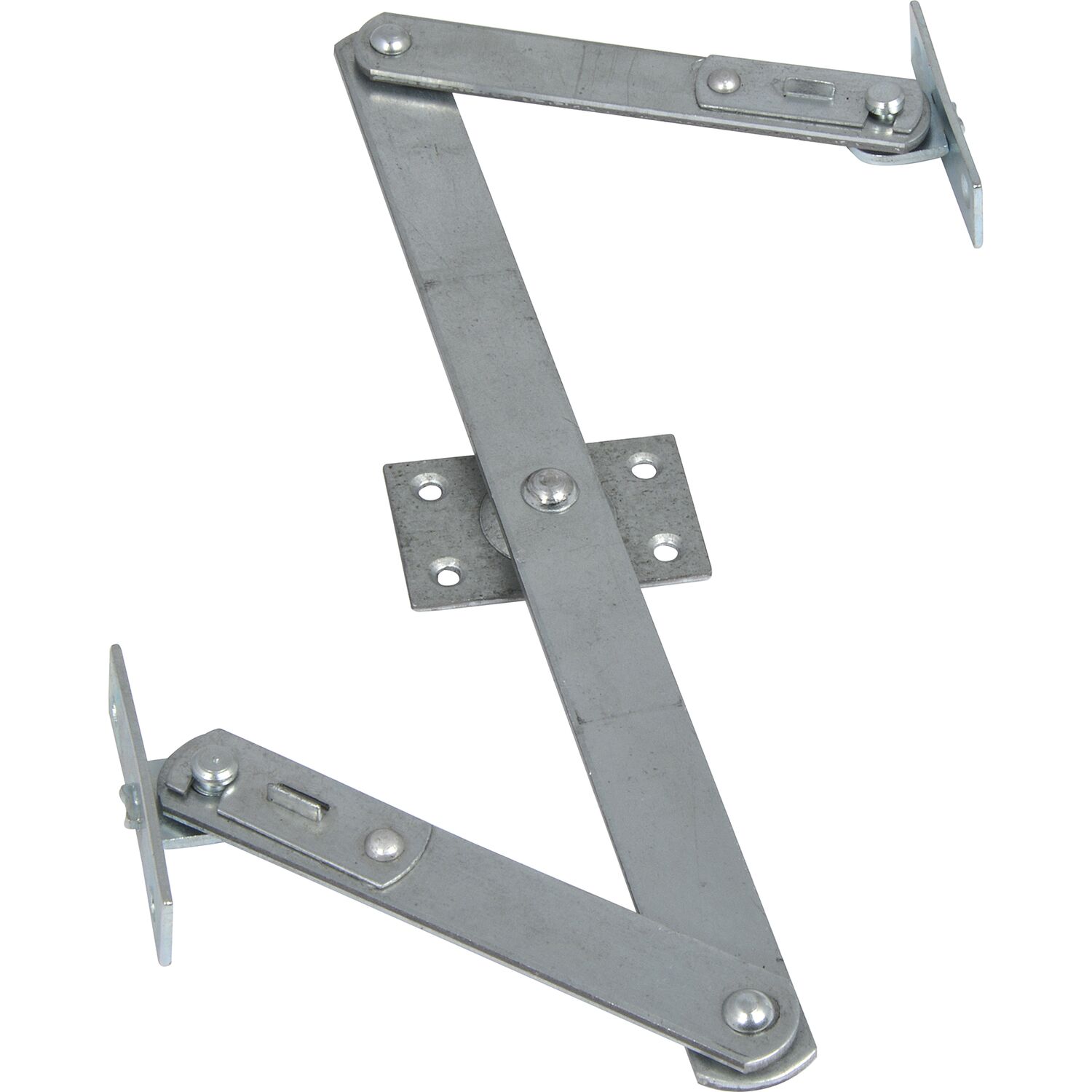 Oberlicht-Z-Schere, Angriffarm 120 mm, Mittelstück 240 mm, Stahl verzinkt