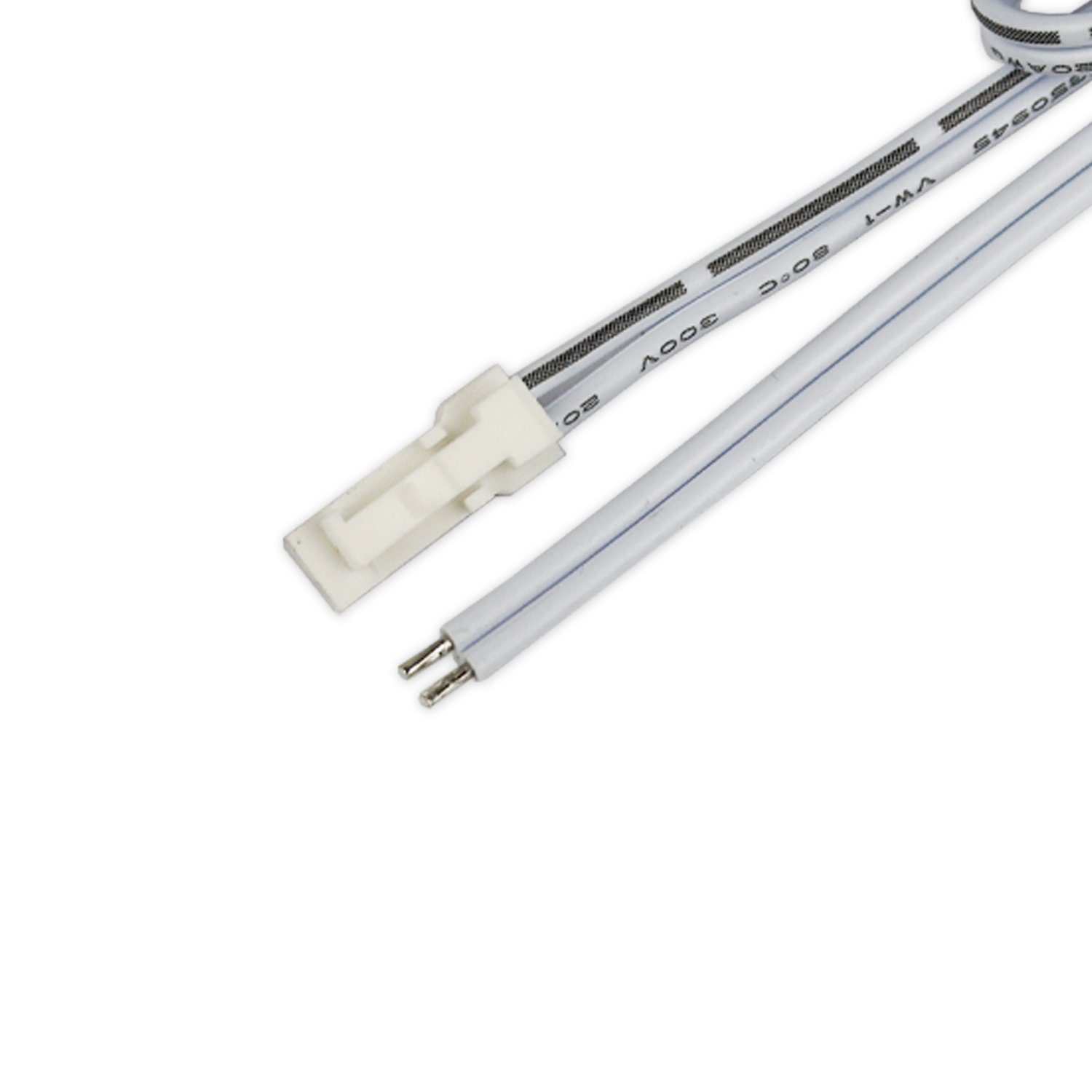 ISOLED MiniAMP Anschlussstecker male 30cm 2-polig weiß max. 3A